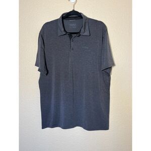 Mens Patagonia Large Dark Gray Lyocell Polyester Polo
